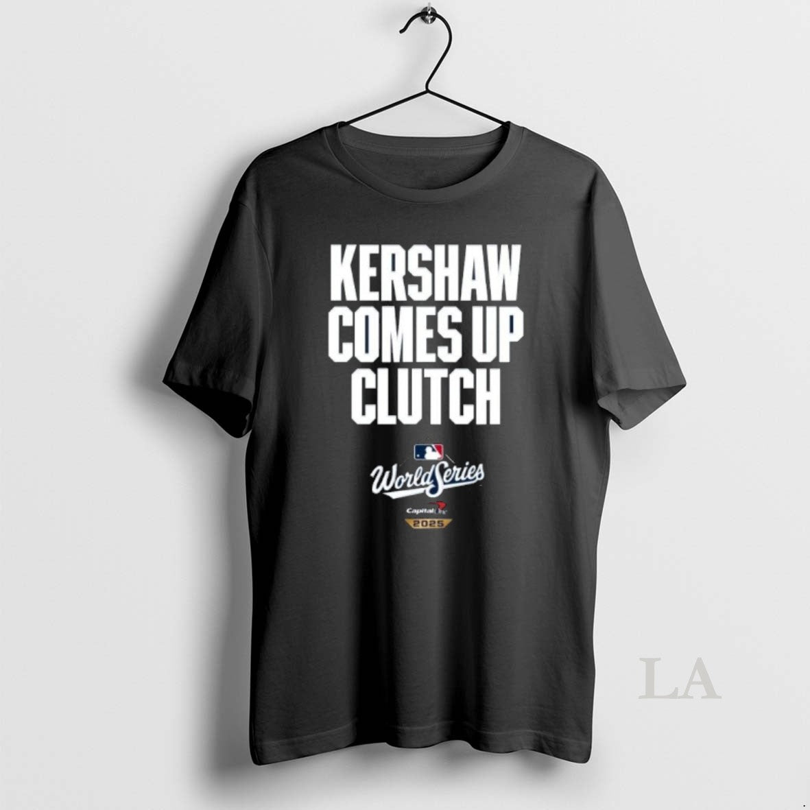 Original Clayton Kershaw Comes Up Clutch World Series Shirt Hoodie Sweatshirt | PurePodTees.com