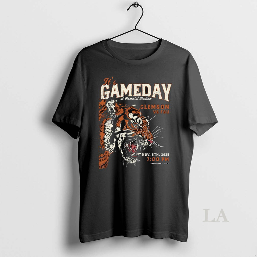 Original Clemson Tigers Vs Florida State Seminoles Its Gameday At Memorial Stadium November 8 2025 Shirt Hoodie Sweatshirt