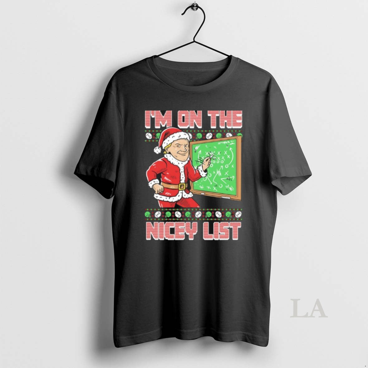 Original Coach Jon Gruden Im No The Nicey List Christmas Ugly Shirt Hoodie Sweatshirt | PurePodTees.com