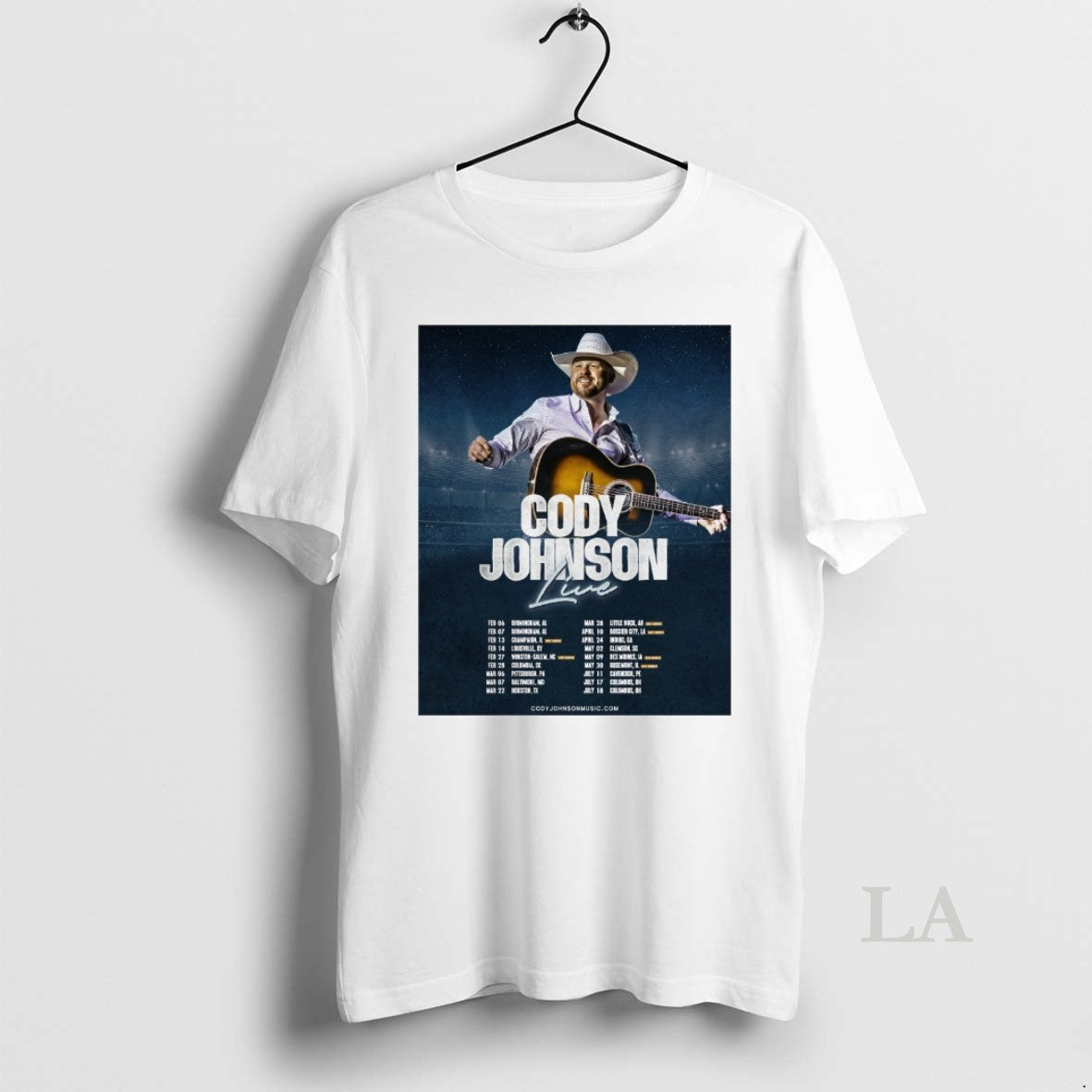 Original Cody Johnson Live 2026 February 06 07 Birmingham Al February 13 Champaign Il Shirt Hoodie Sweatshirt