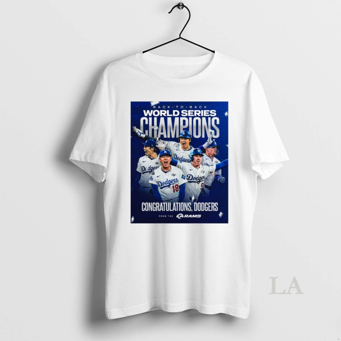 Original Congratulations Los Angeles Dodgers Back To Back World Series Champions 2025 From The La Shirt Hoodie Sweatshirt
