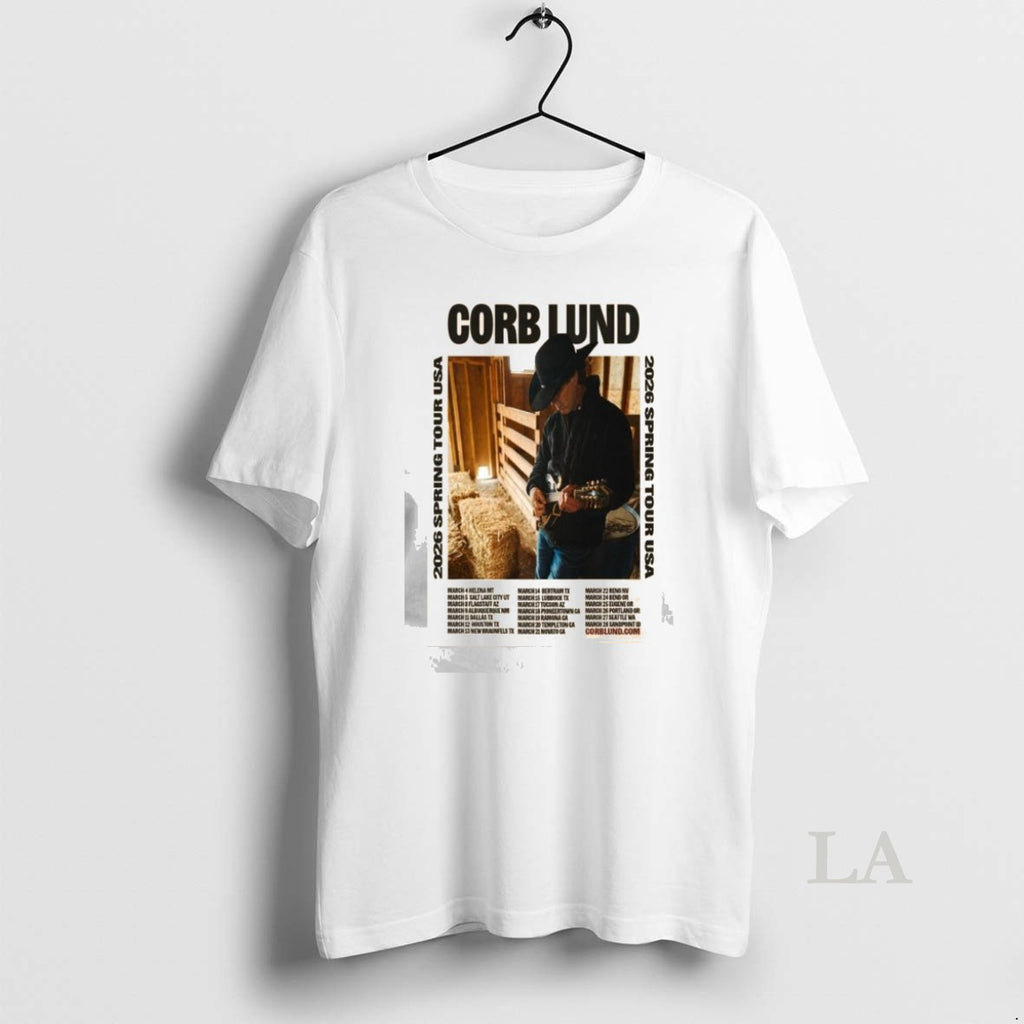 Original Corb Lund 2026 Spring Tour Usa Shirt Hoodie Sweatshirt | PurePodTees.com