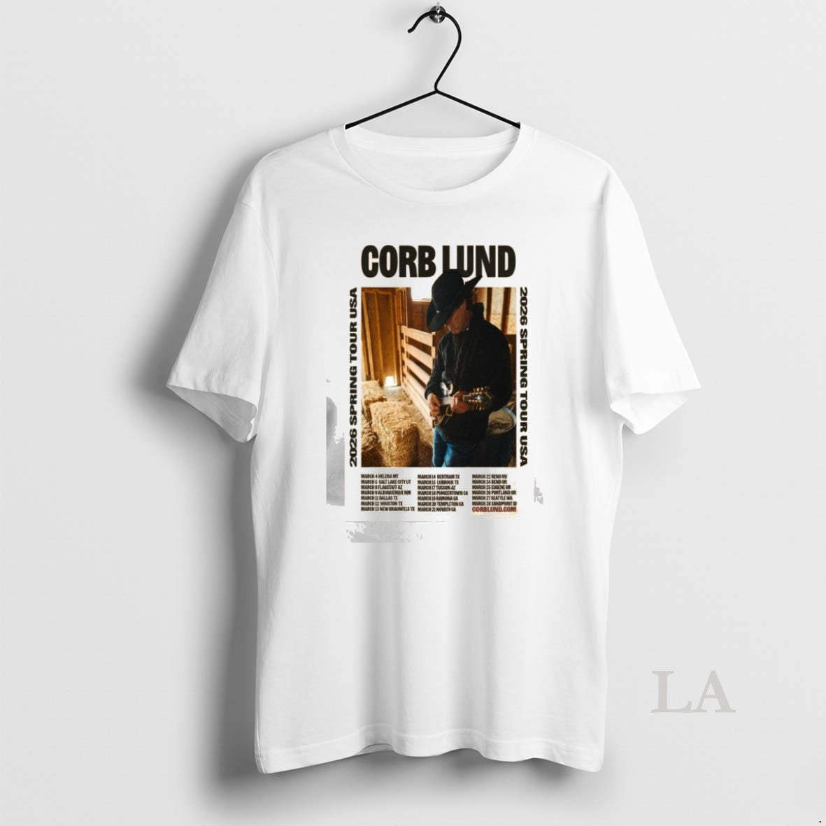 Original Corb Lund 2026 Spring Tour Usa Shirt Hoodie Sweatshirt | PurePodTees.com