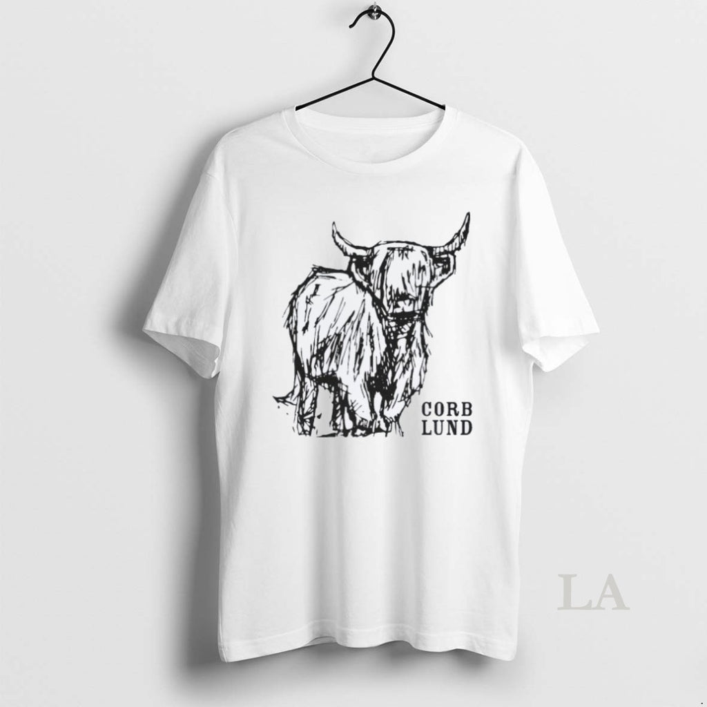 Original Corb Lund Hair In My Eyes Like A Highland Steer Shirt Hoodie Sweatshirt | PurePodTees.com