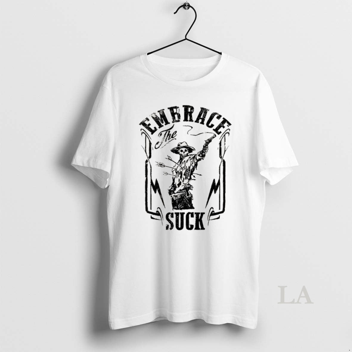Original Cowboy Skeleton Embrace The Suck Shirt Hoodie Sweatshirt | PurePodTees.com