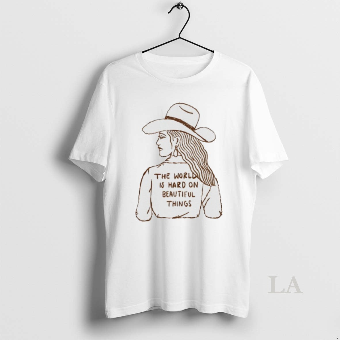 Original Cowgirl The World Is Hard On Beautiful Things Shirt Hoodie Sweatshirt | PurePodTees.com