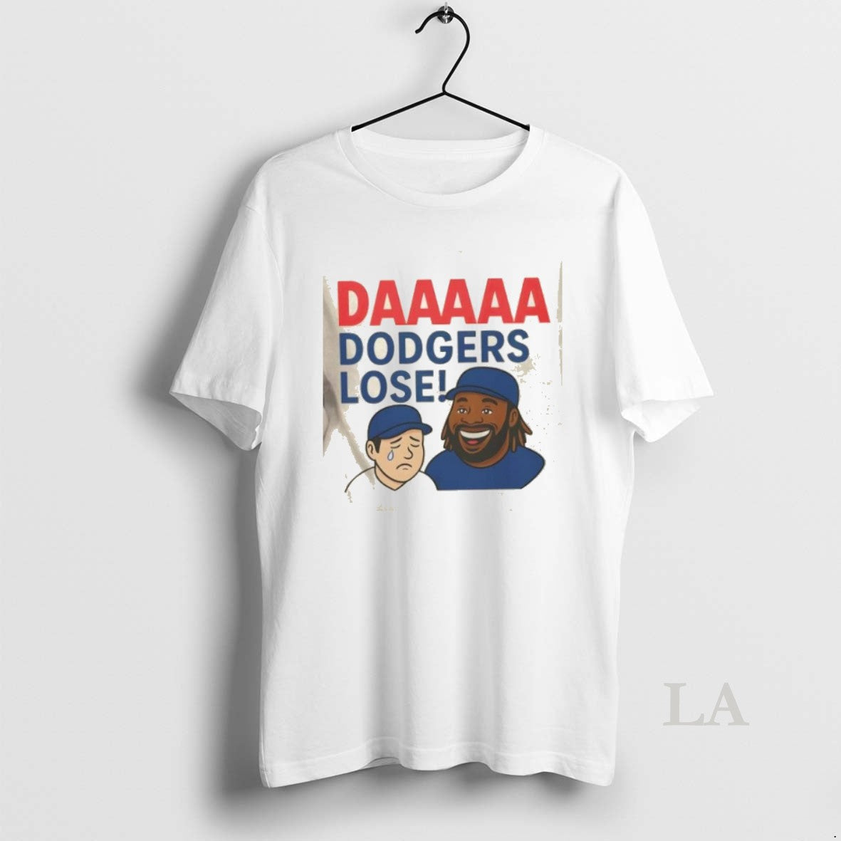 Original Daaaaa Dodgers Lose Baseball Cartoon Shirt Hoodie Sweatshirt | PurePodTees.com