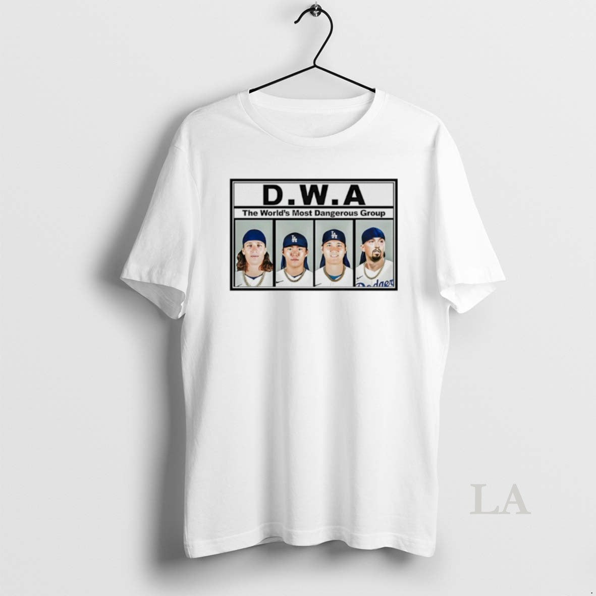 Original Dwa The Worlds Most Dangerous Group Los Angeles Dodgers Shirt Hoodie Sweatshirt | PurePodTees.com