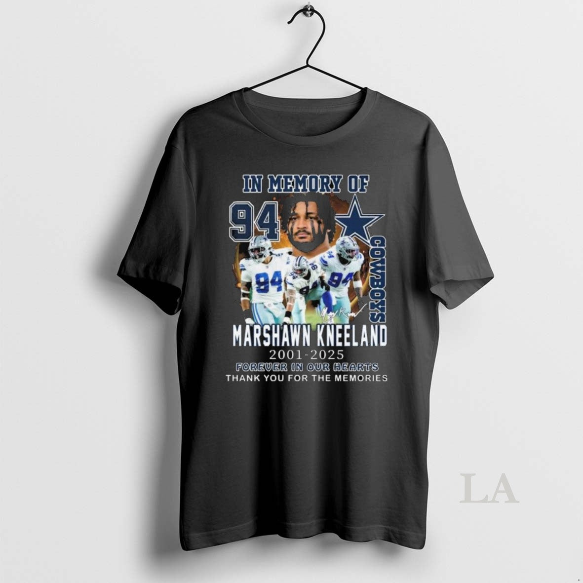 Original Dallas Cowboys In Memory Of Marshawn Kneeland 2001 2025 Forever In Our The Memories Shirt Hoodie Sweatshirt
