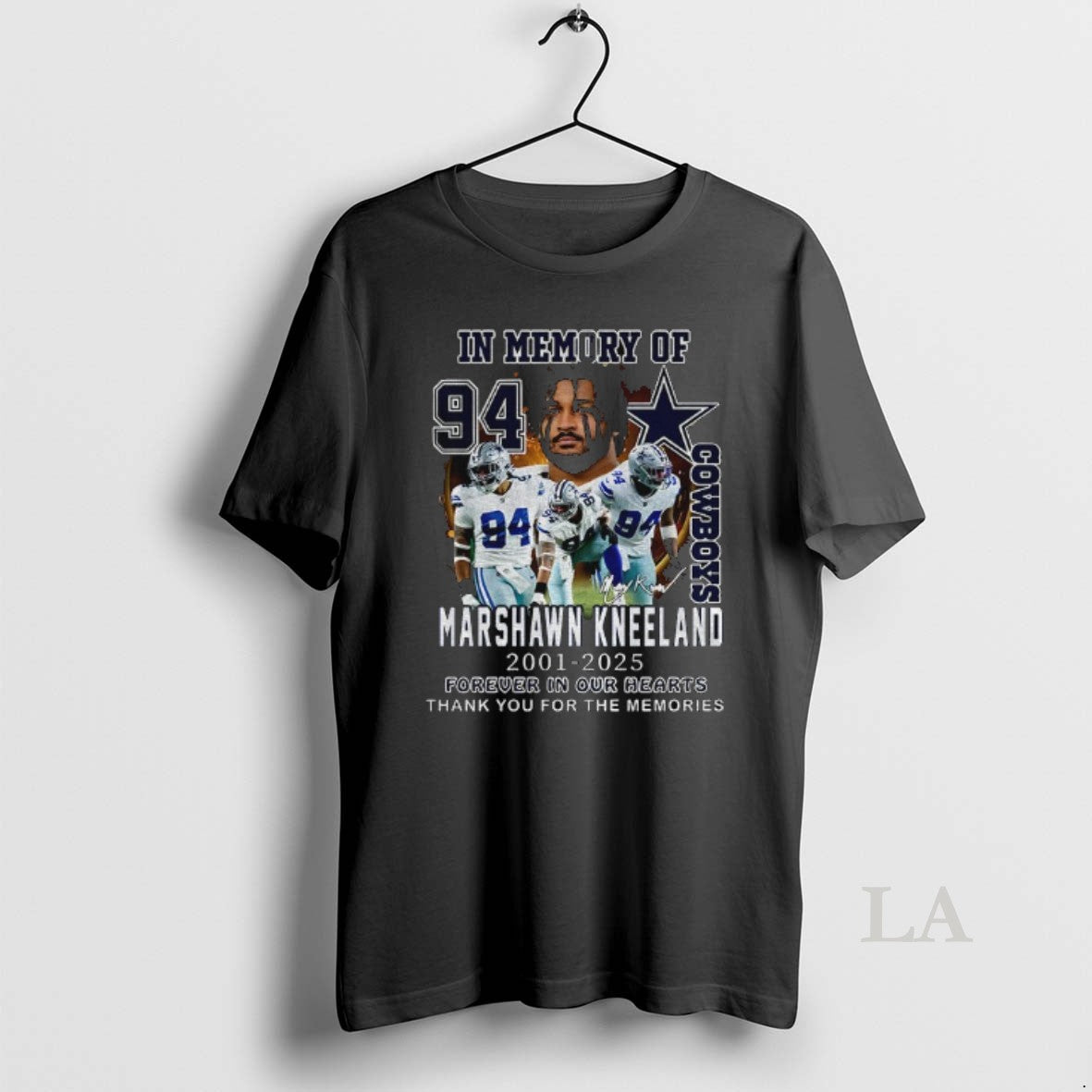 Original Dallas Cowboys In Memory Of Marshawn Kneeland Memories 2001 2025 Shirt Hoodie Sweatshirt | PurePodTees.com