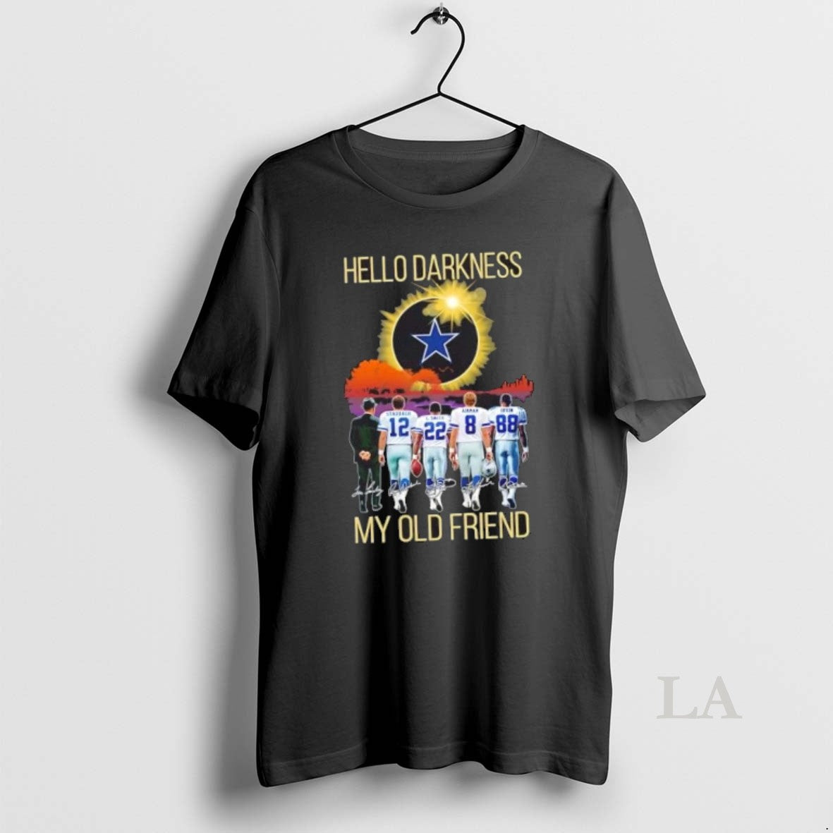 Original Dallas Cowboys Staubach And Legends Hello Darkness My Old Friend Signatures Shirt Hoodie Sweatshirt
