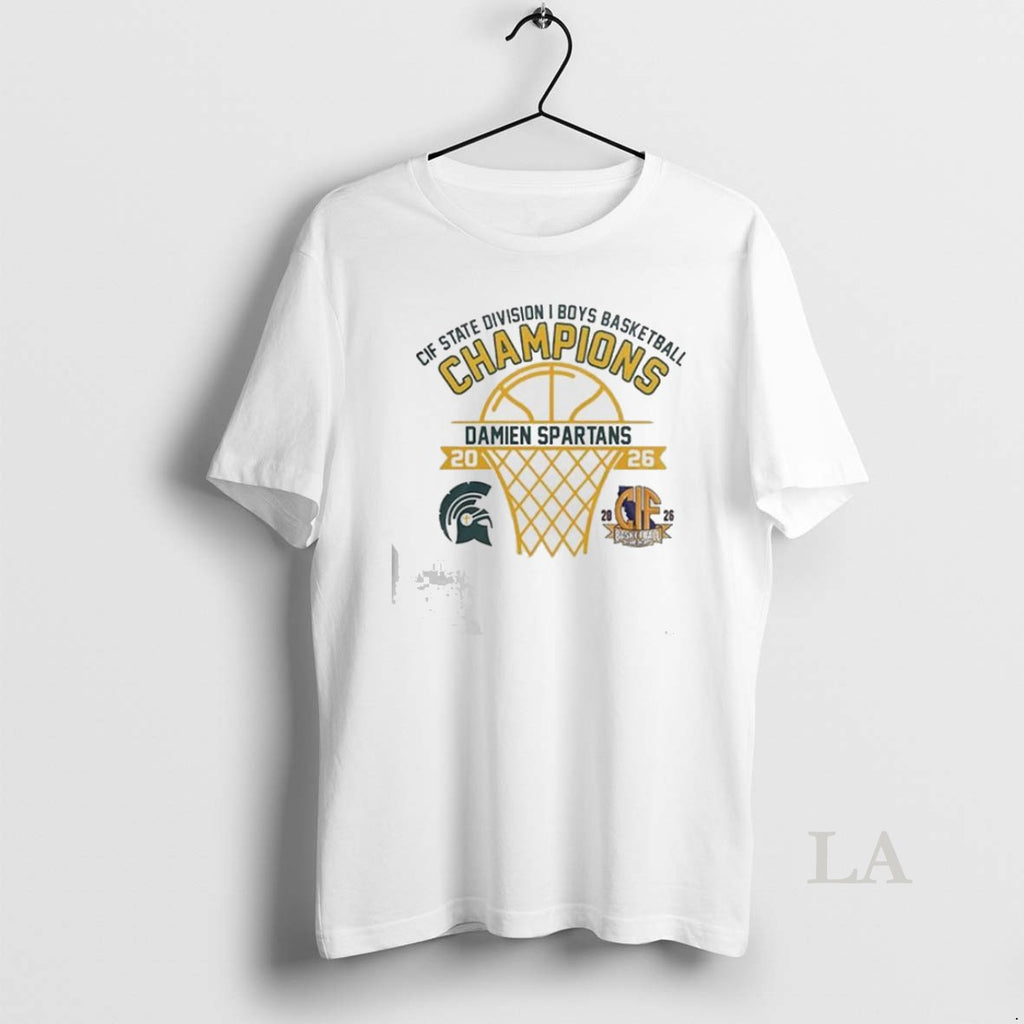 Original Damien Spartans 2026 Cif State Division I Boys Basketball Champions