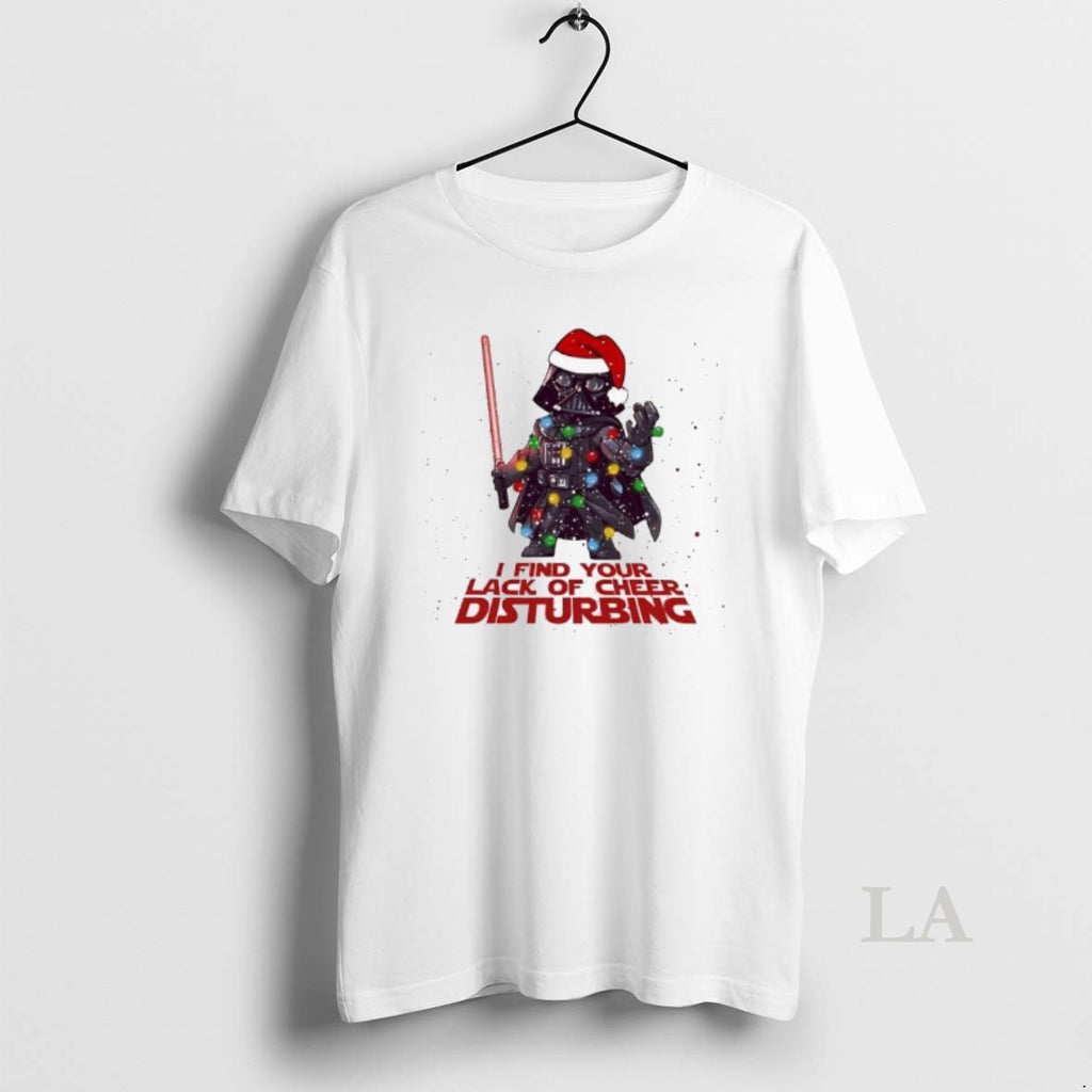 Original Darth Vader Christmas I Find Your Lack Of Cheer Disturbing Shirt Hoodie Sweatshirt | PurePodTees.com