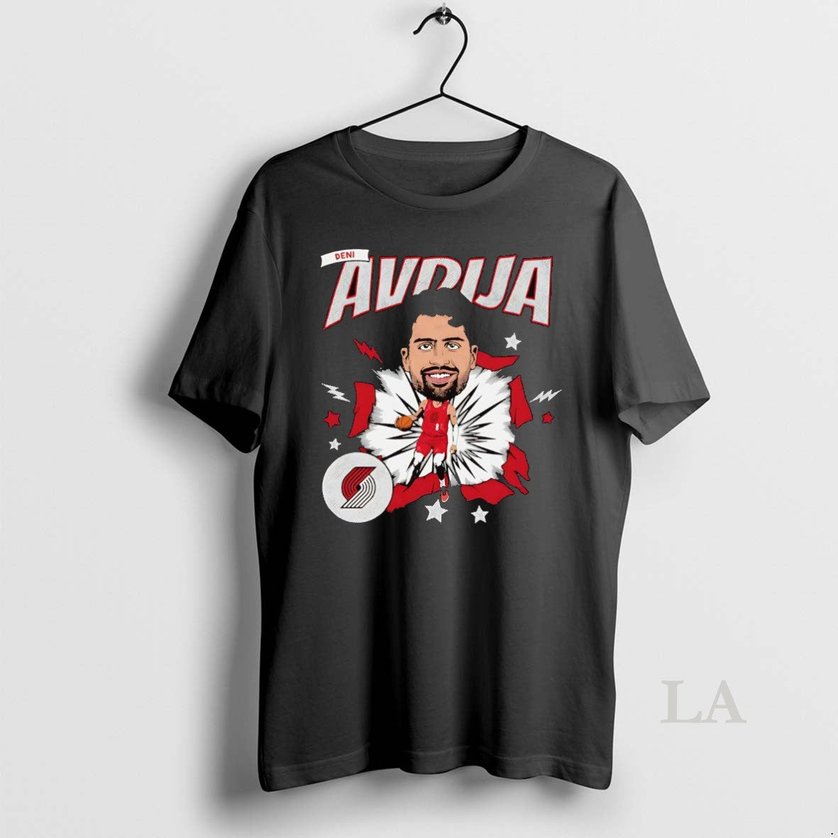 Original Deni Avdija Caricature Portland Trail Blazers Shirt Hoodie Sweatshirt | PurePodTees.com