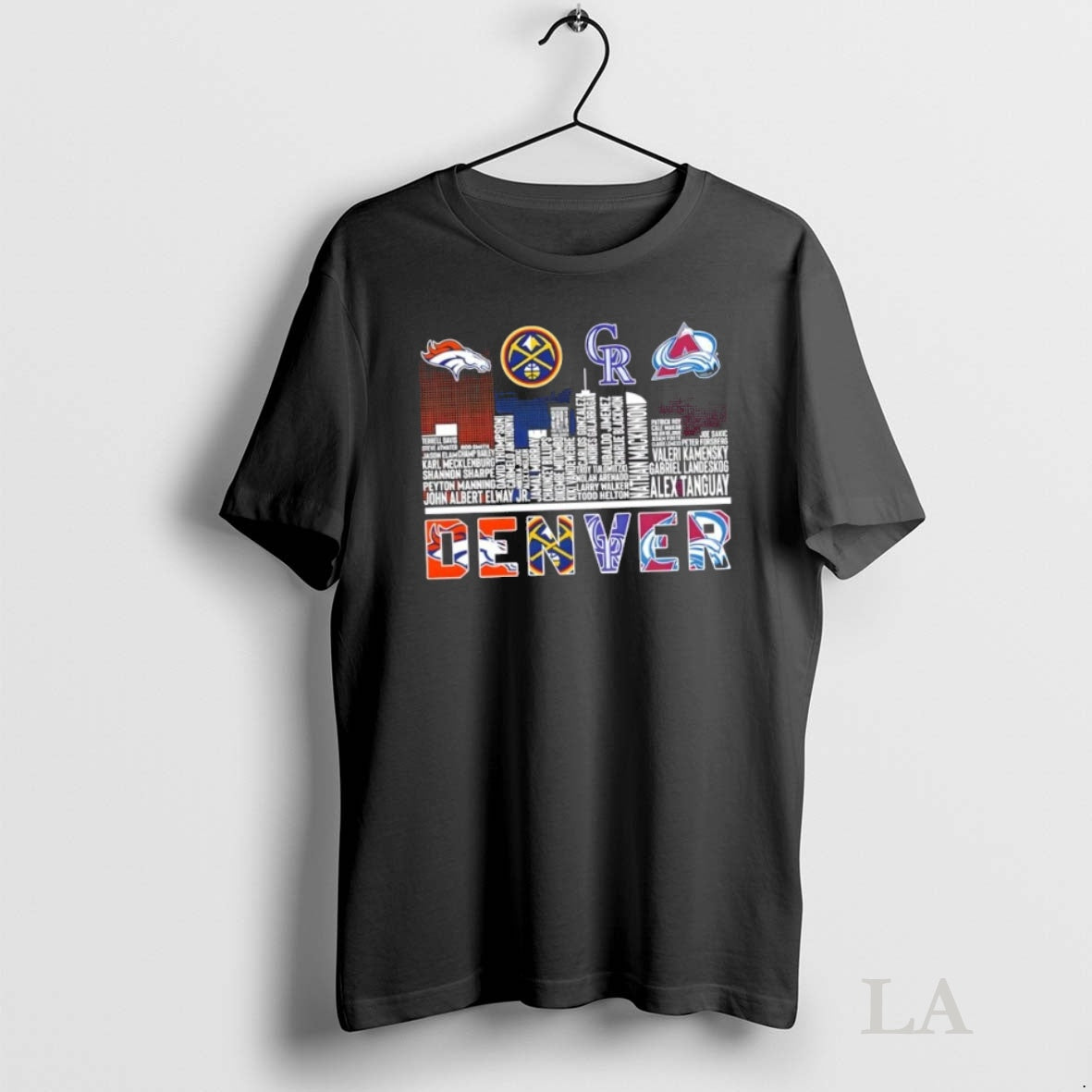 Original Denver Sports All Names My City My Team Skyline Shirt Hoodie Sweatshirt | PurePodTees.com