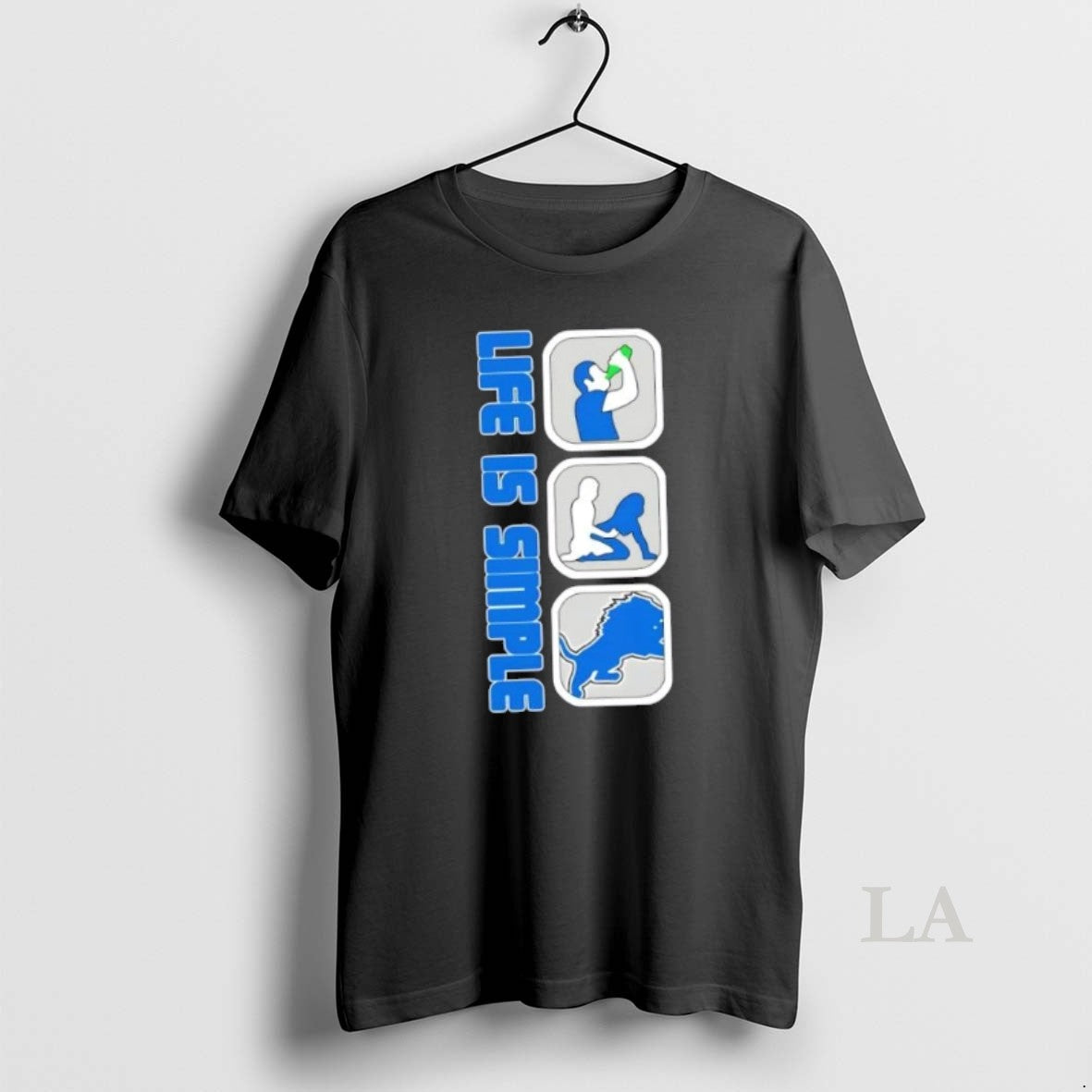 Original Detroit Lions Football Life Is Simple Shirt Hoodie Sweatshirt | PurePodTees.com