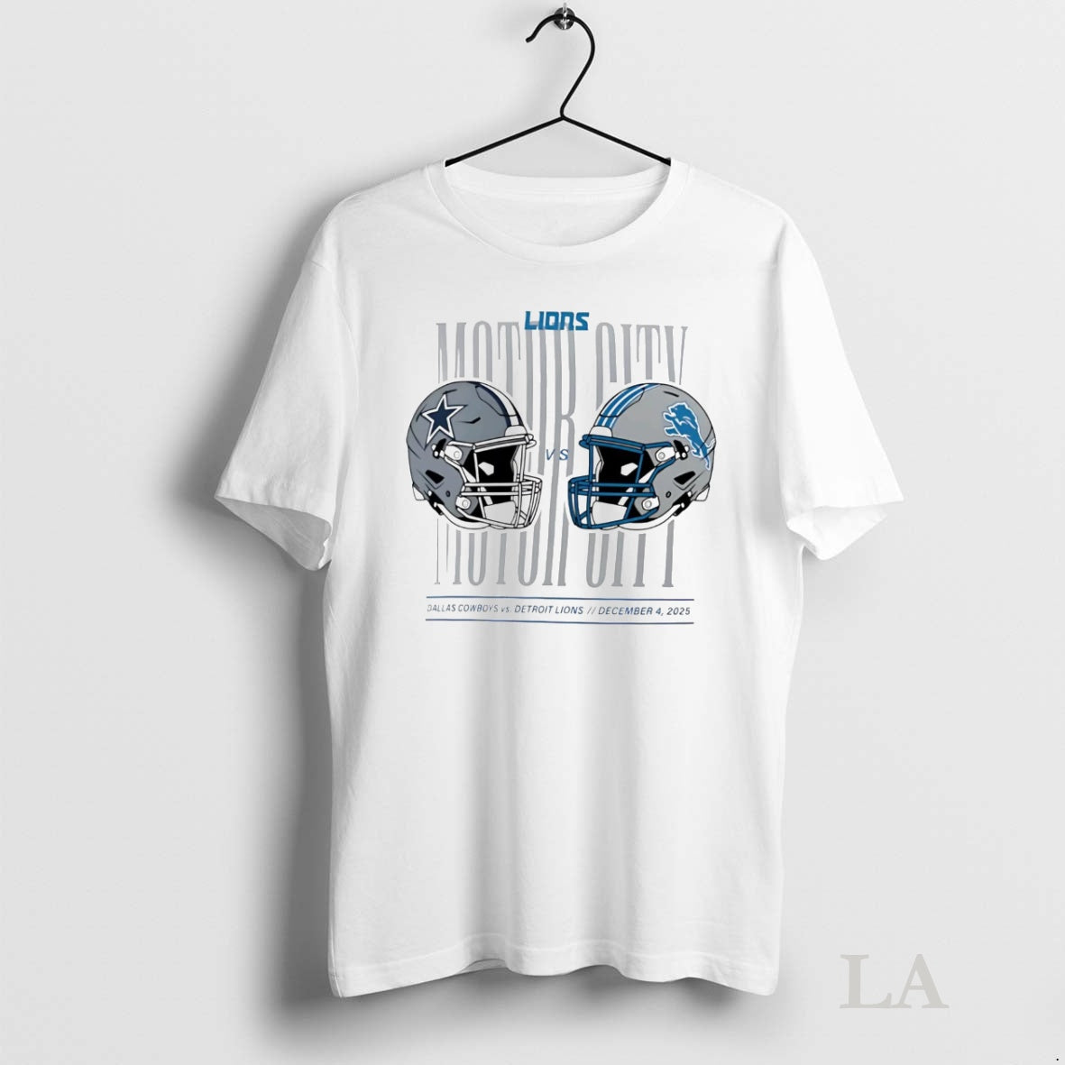 Original Detroit Lions Vs Dallas Cowboys Helmet Matchup Motor City Shirt Hoodie Sweatshirt | PurePodTees.com