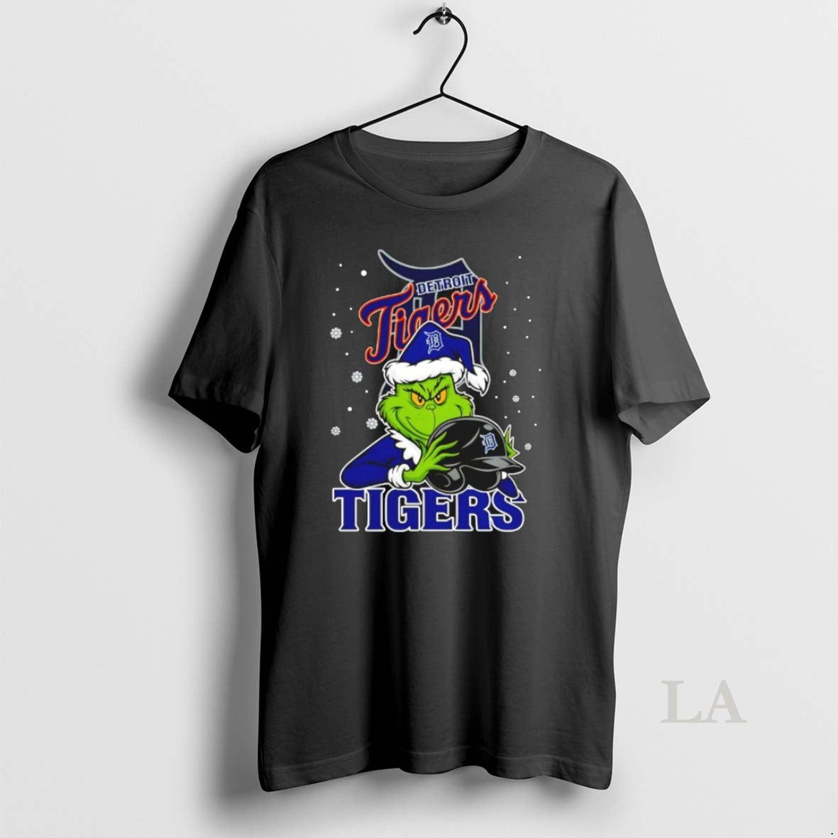 Original Detroit Tigers Baseball Grinch Holding Helmet Christmas Shirt Hoodie Sweatshirt | PurePodTees.com