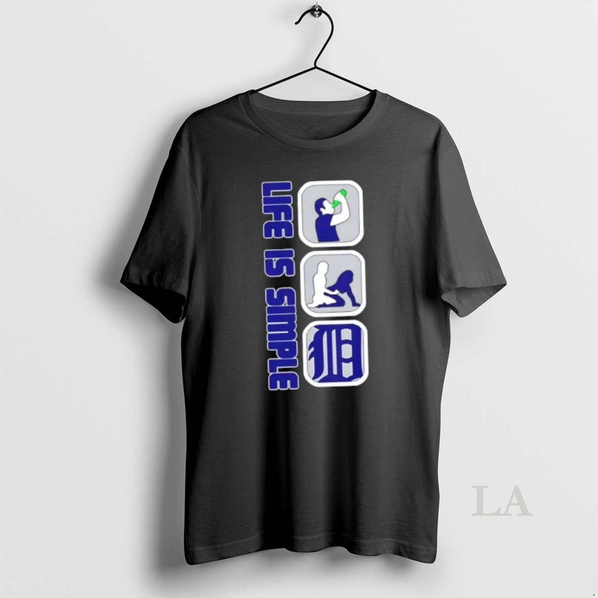 Original Detroit Tigers Baseball Life Is Simple Shirt Hoodie Sweatshirt | PurePodTees.com