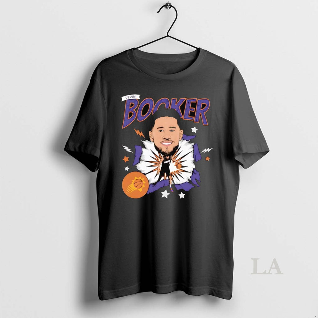 Original Devin Booker Caricature Phoenix Suns Shirt Hoodie Sweatshirt | PurePodTees.com