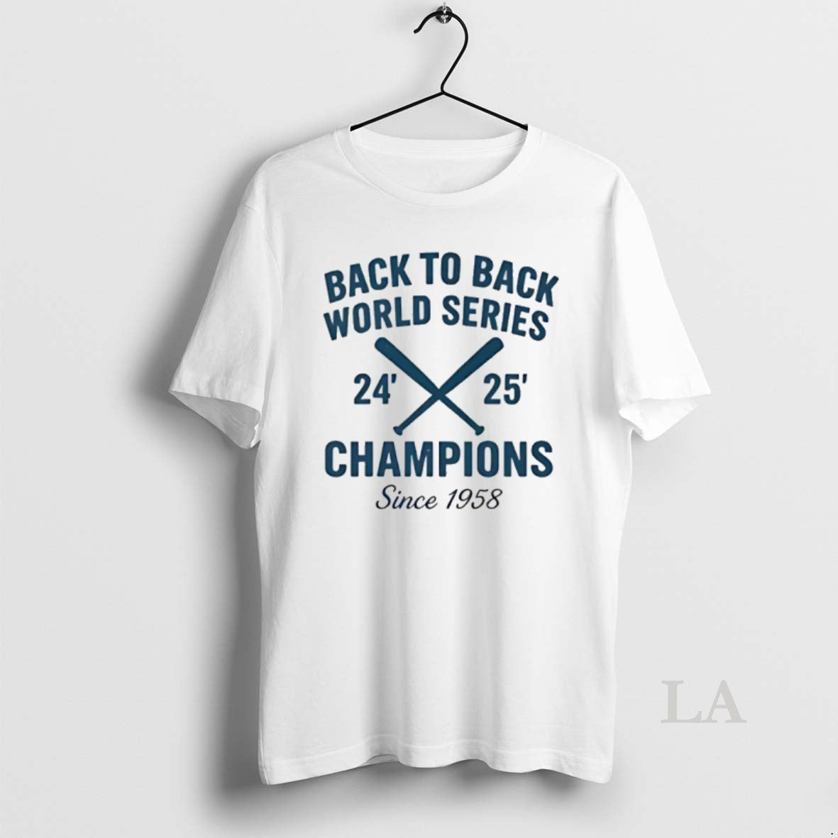 Original Dodgers 24 25 Back To Back World Series Champions Since 1958 Shirt Hoodie Sweatshirt | PurePodTees.com