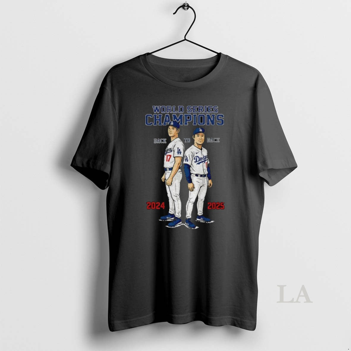 Original Dodgers Back To Back World Series Champions Ohtani And Yamamoto Shirt Hoodie Sweatshirt | PurePodTees.com