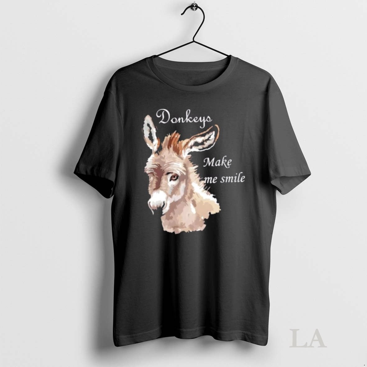 Original Donkeys Make Me Smile Cute Miniature Donkey Mini Donkey Gift Shirt Hoodie Sweatshirt | PurePodTees.com