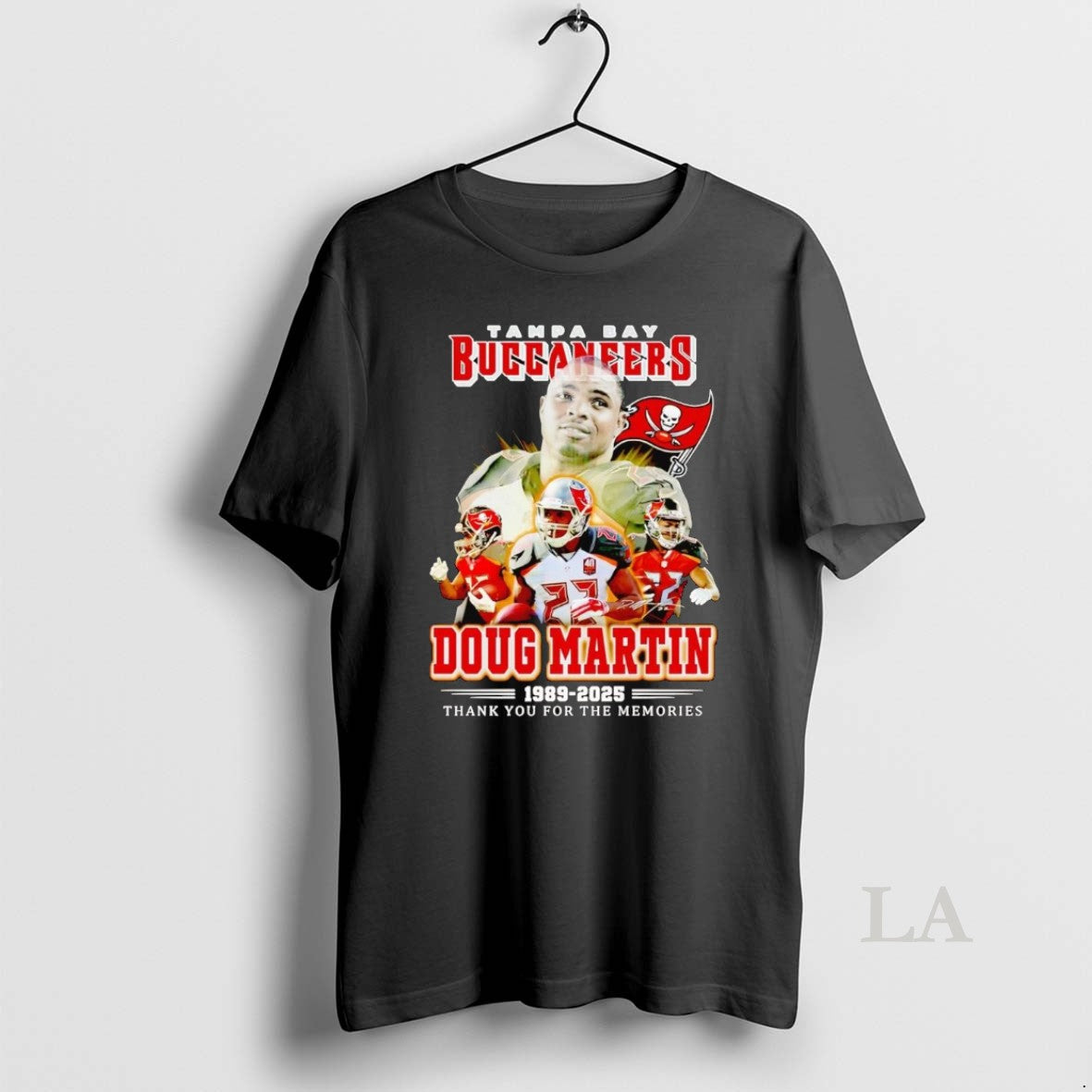 Original Doug Martin 1989 2025 Tampa Bay Buccaneers Thank You For The Memories Shirt Hoodie Sweatshirt | PurePodTees.com