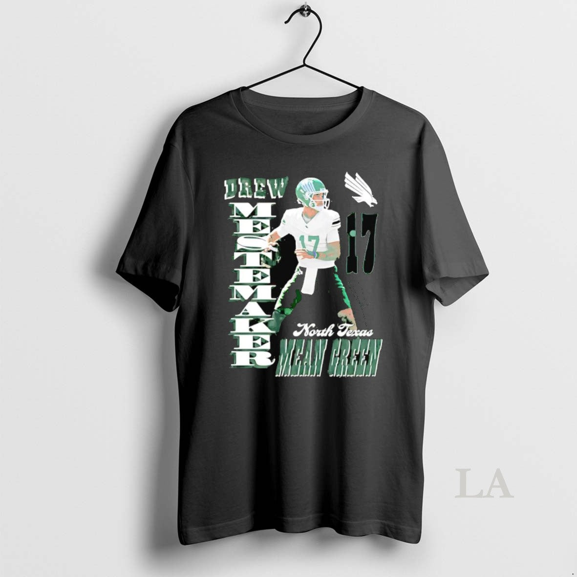 Original Drew Mestemaker Graphic North Texas Mean Green Shirt Hoodie Sweatshirt | PurePodTees.com