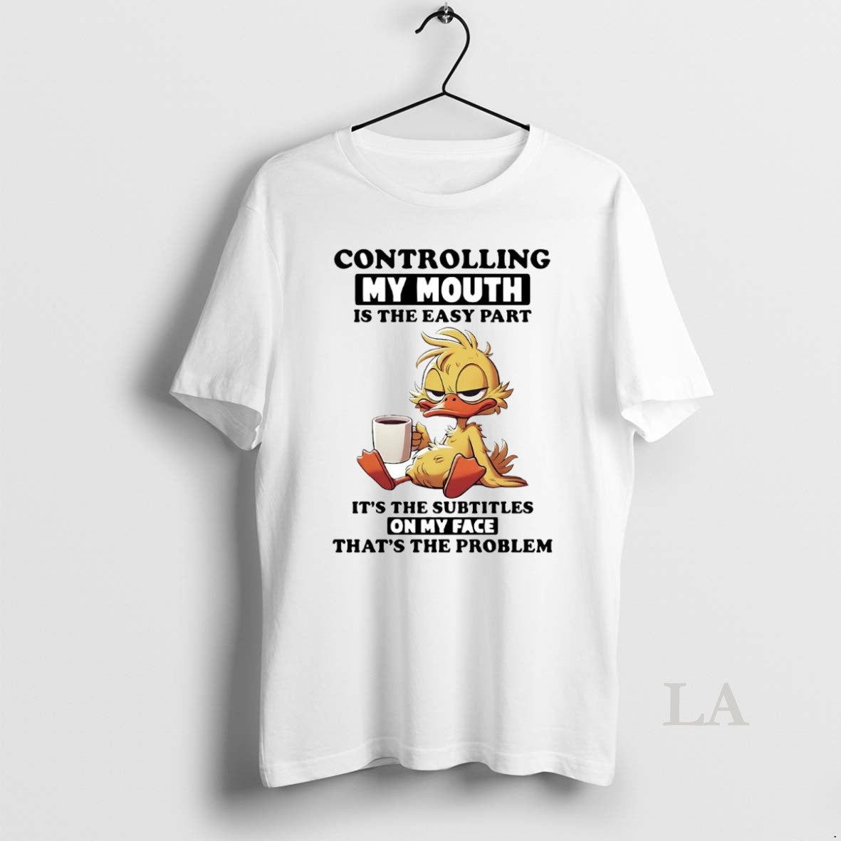 Original Duck Controlling My Mouth Is The Easy Part Shirt Hoodie Sweatshirt | PurePodTees.com