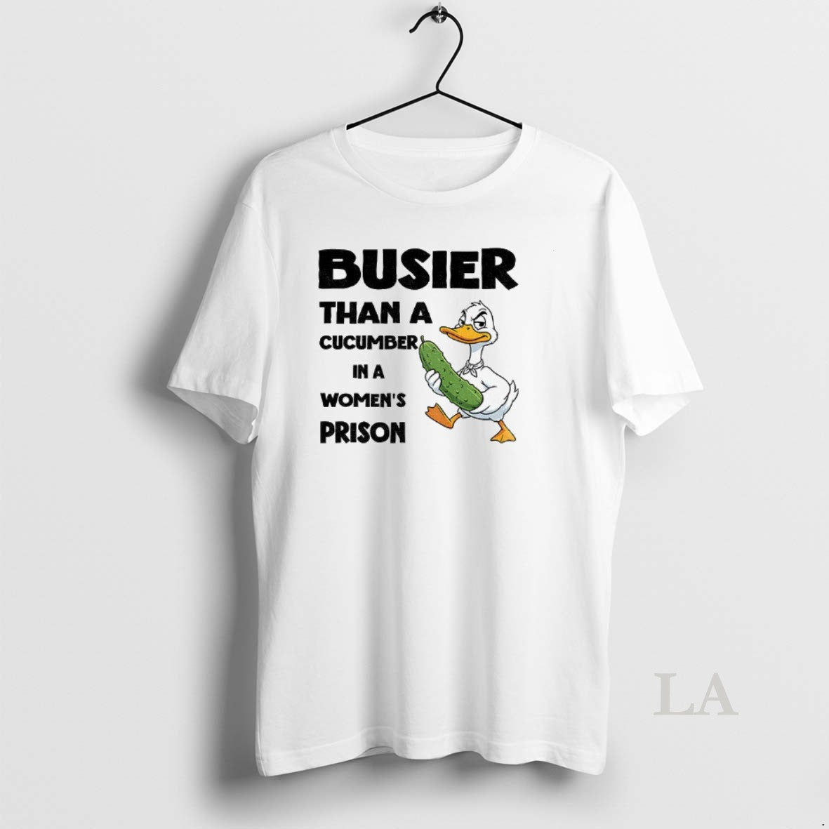 Original Duck Pickles Busier Than A Cucumber In A Womens Prison Shirt Hoodie Sweatshirt | PurePodTees.com