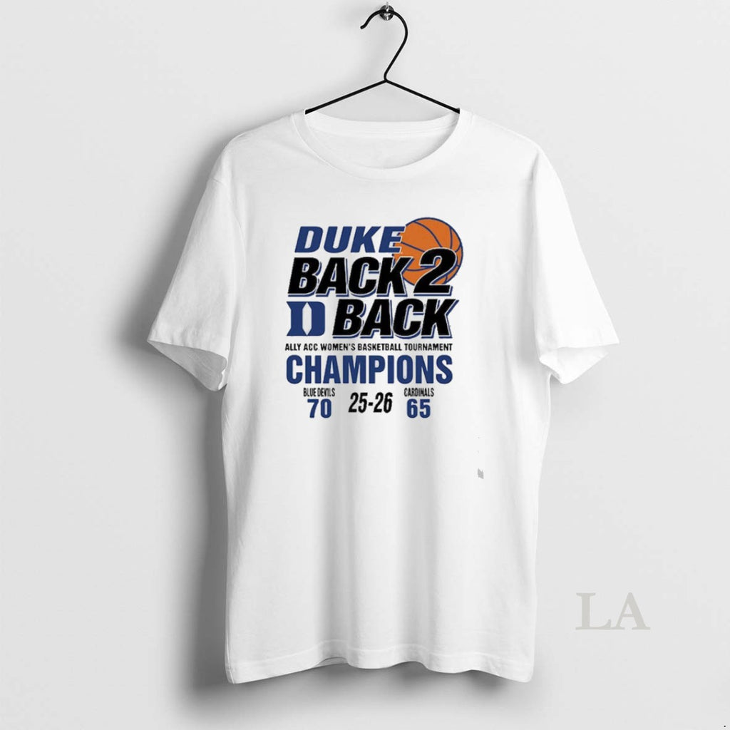 Original Duke Womens Basketball Acc 2026 Championship Score 70 65 Back To Back