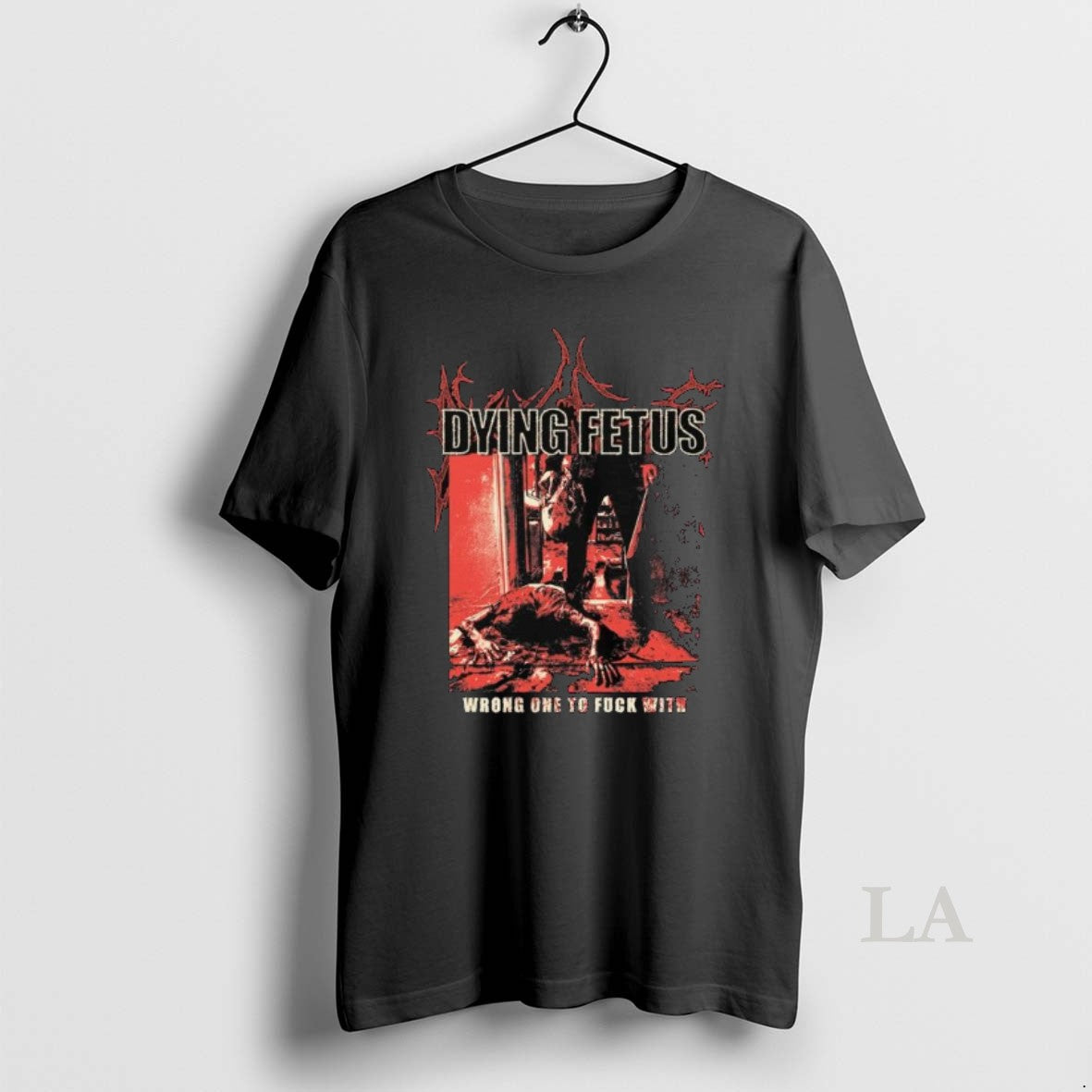 Original Dying Fetus Wrong One Red Version Long Sleve Shirt Hoodie Sweatshirt | PurePodTees.com