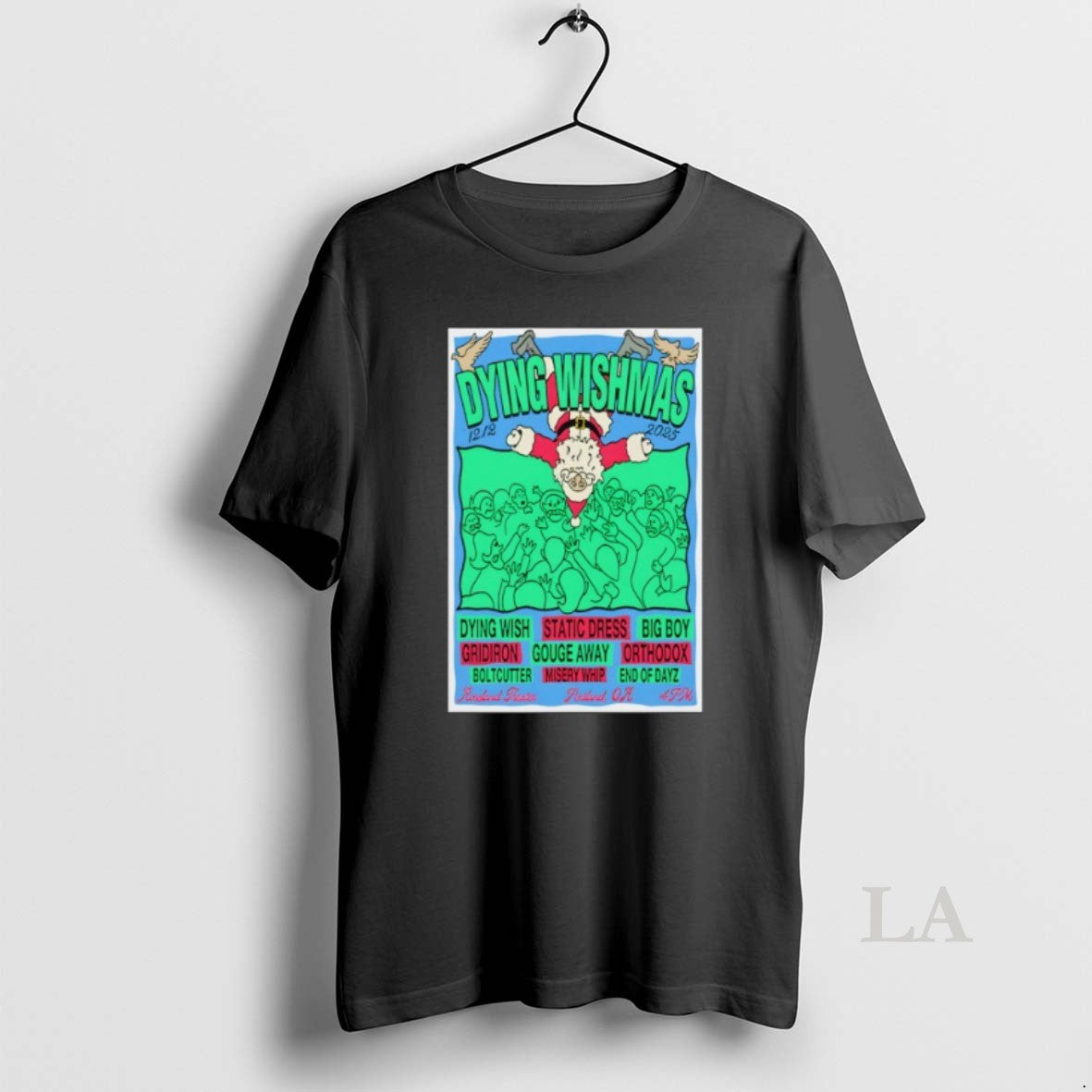 Original Dying Wishmas December 12 2025 Roseland Theater Portland Or Shirt Hoodie Sweatshirt | PurePodTees.com