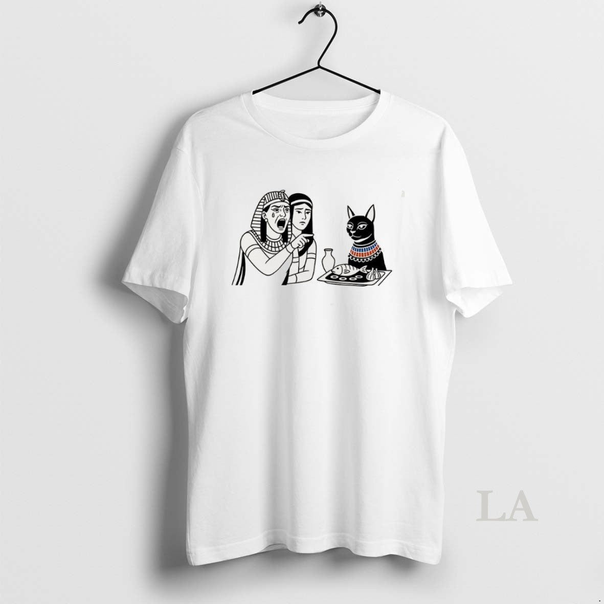 Original Egyptian Woman Yelling At A Cat Goddess Bastet Meme Shirt Hoodie Sweatshirt | PurePodTees.com