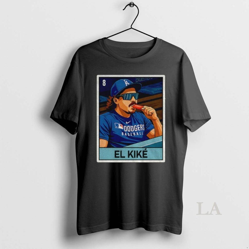 Original El Kike Enrique Hernandez Eat Hot Dog Los Angeles Dodgers Mlb Baseball 2025 Card Shirt Hoodie Sweatshirt