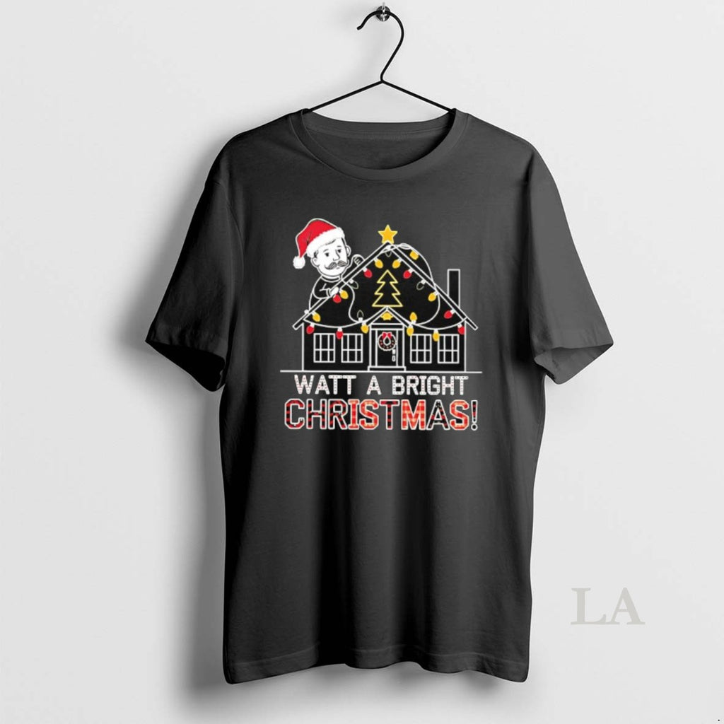 Original Electrician Watt A Bright Christmas Lights Graphic Shirt Hoodie Sweatshirt | PurePodTees.com
