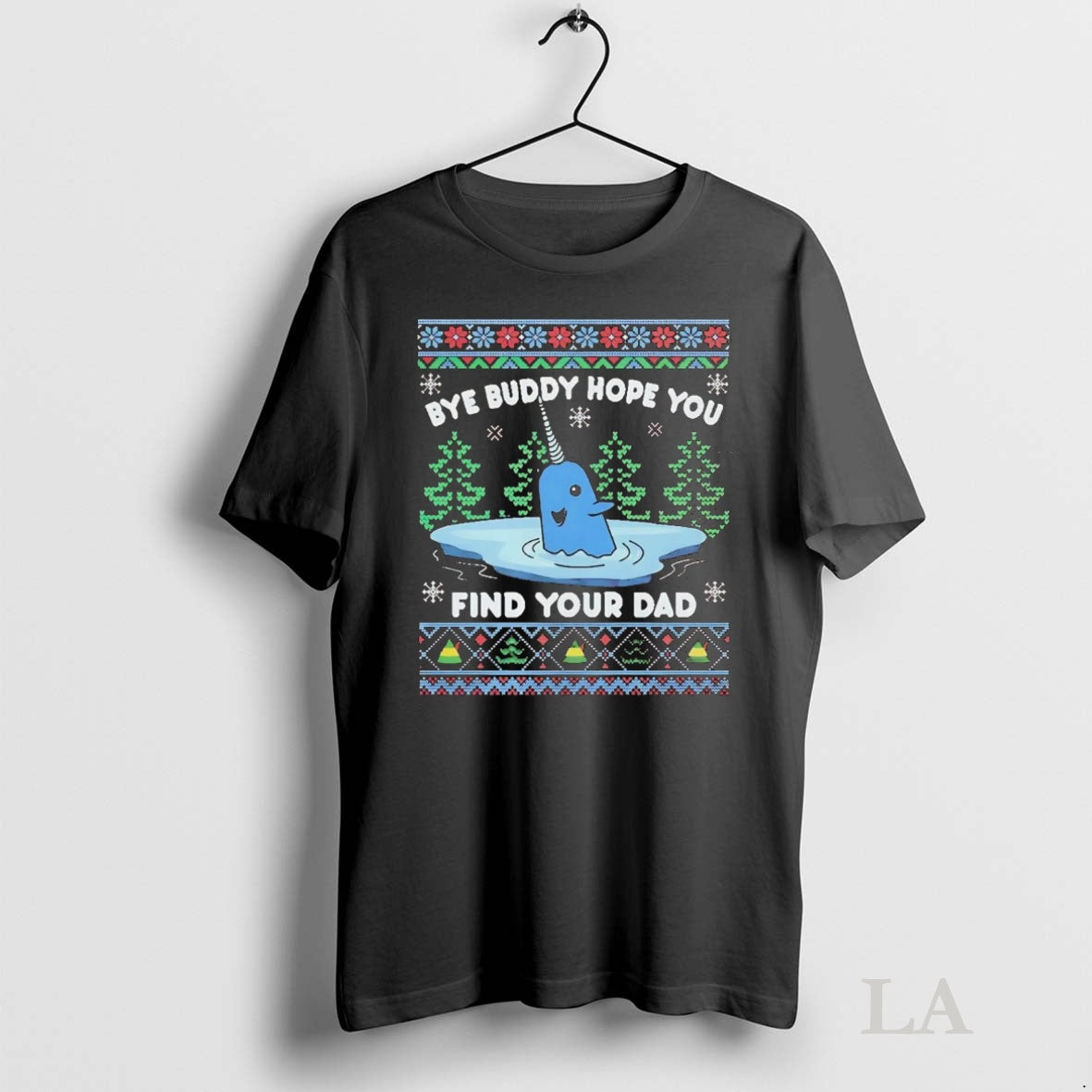 Original Elf Bye Buddy Hope You Find Your Dad Ugly Christmas Shirt Hoodie Sweatshirt | PurePodTees.com