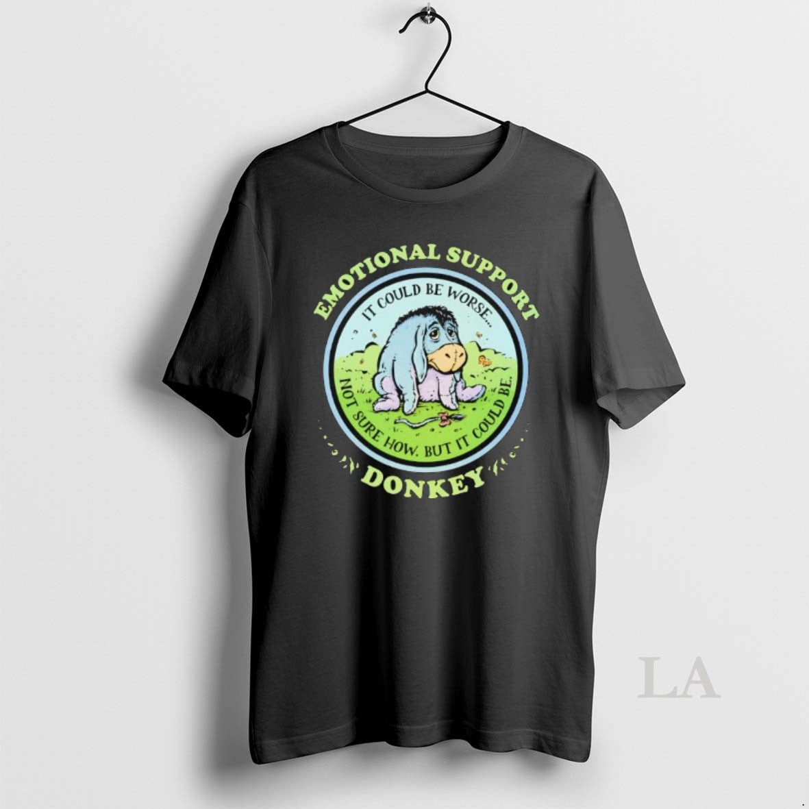 Original Emotional Support Donkey It Could Be Worse Not Sure How But It Could Be Shirt Hoodie Sweatshirt | PurePodTees.com