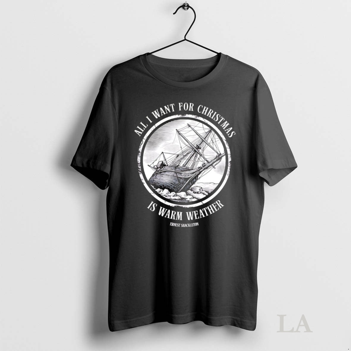 Original Ernest Shackleton All I Want For Christmas Is Warm Weather Shirt Hoodie Sweatshirt | PurePodTees.com