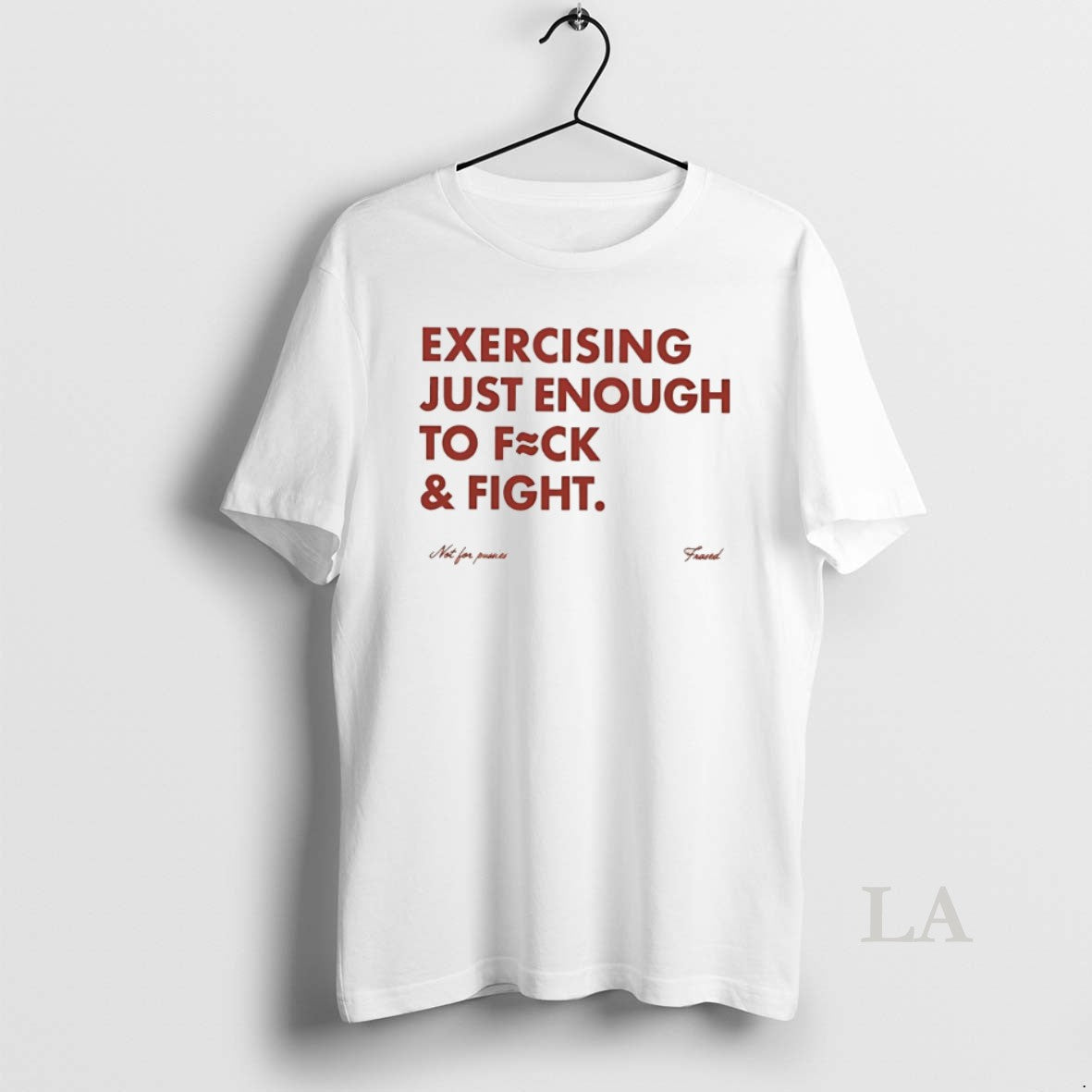 Original Exercising Just Enough To Fuck And Fight Shirt Hoodie Sweatshirt | PurePodTees.com