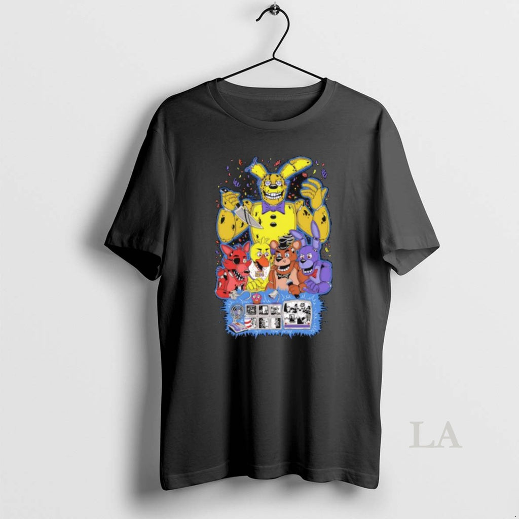 Original Fnaf Five Nights At Freddys Freddy Bonnie Chica Foxy Characters Shirt Hoodie Sweatshirt | PurePodTees.com