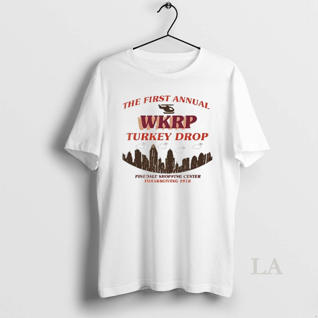 Original First Annual Wkrp Turkey Drop Pinedale Shopping Center Thanksgiving 1978 Shirt Hoodie Sweatshirt | PurePodTees.com
