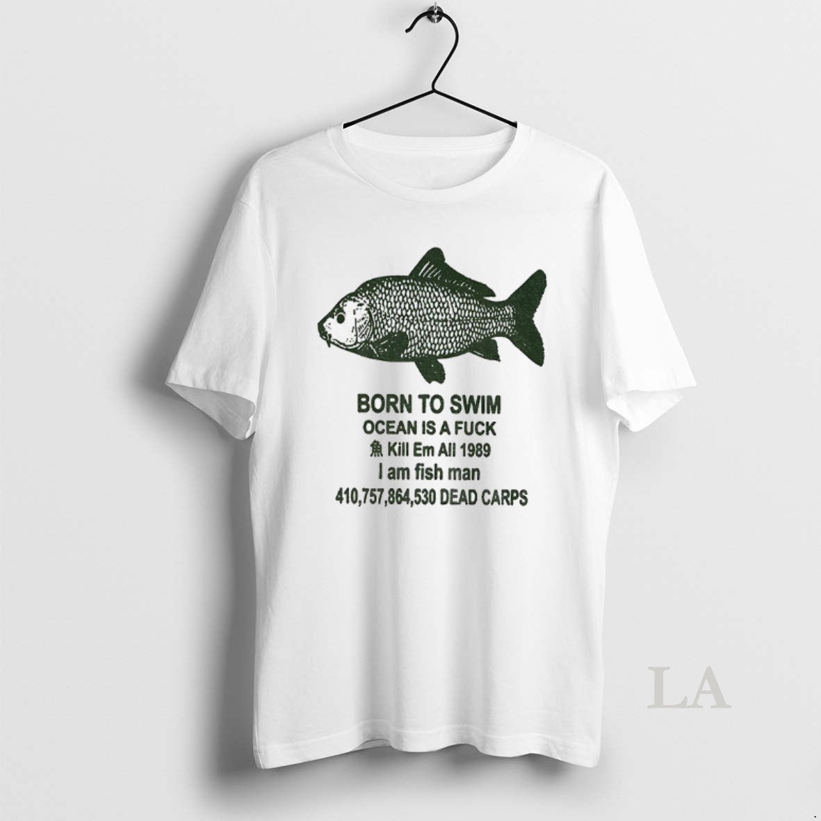 Original Fish Born To Swim Ocean Is A Fuck Kill Em All 1989 I Am Shirt Hoodie Sweatshirt | PurePodTees.com