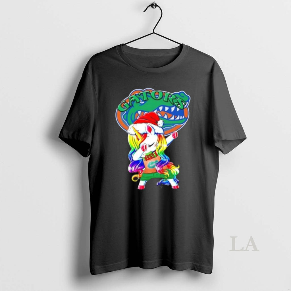 Original Florida Gators Football X Unicorn Santa Hat Dabbing Merry Christmas Shirt Hoodie Sweatshirt | PurePodTees.com