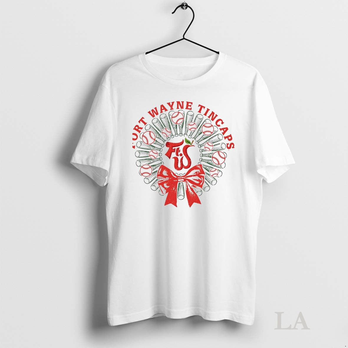 Original Fort Wayne Tincaps Christmas Wreath Shirt Hoodie Sweatshirt | PurePodTees.com