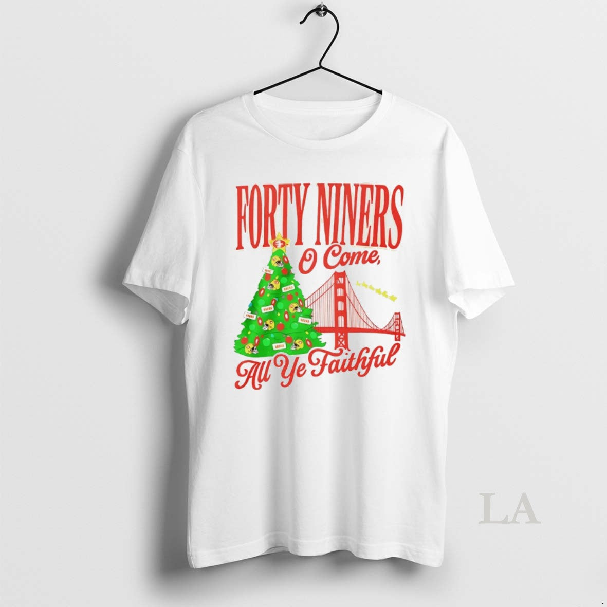 Original Forty Niners O Come All Ye Faithful Sf 49ers Christmas Shirt Hoodie Sweatshirt | PurePodTees.com
