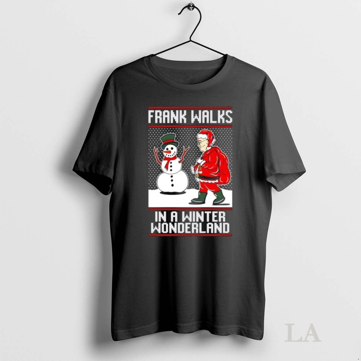 Original Frank Walks In A Winter Wonderland Ugly Christmas Shirt Hoodie Sweatshirt | PurePodTees.com