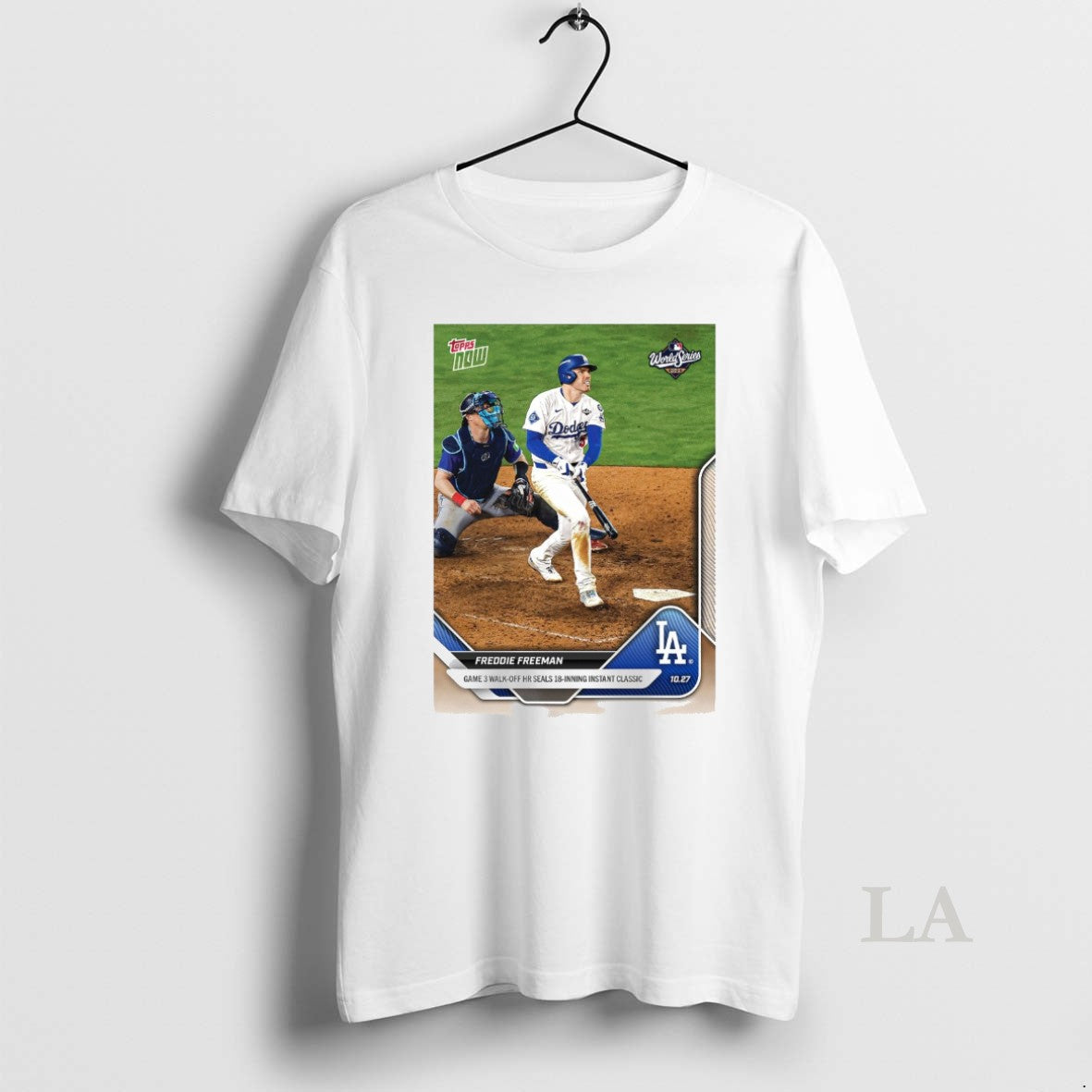 Original Freddie Freeman Los Angeles Dodgers 2025 Mlb Topps Game 3 Walk Off Hr Seals Shirt Hoodie Sweatshirt