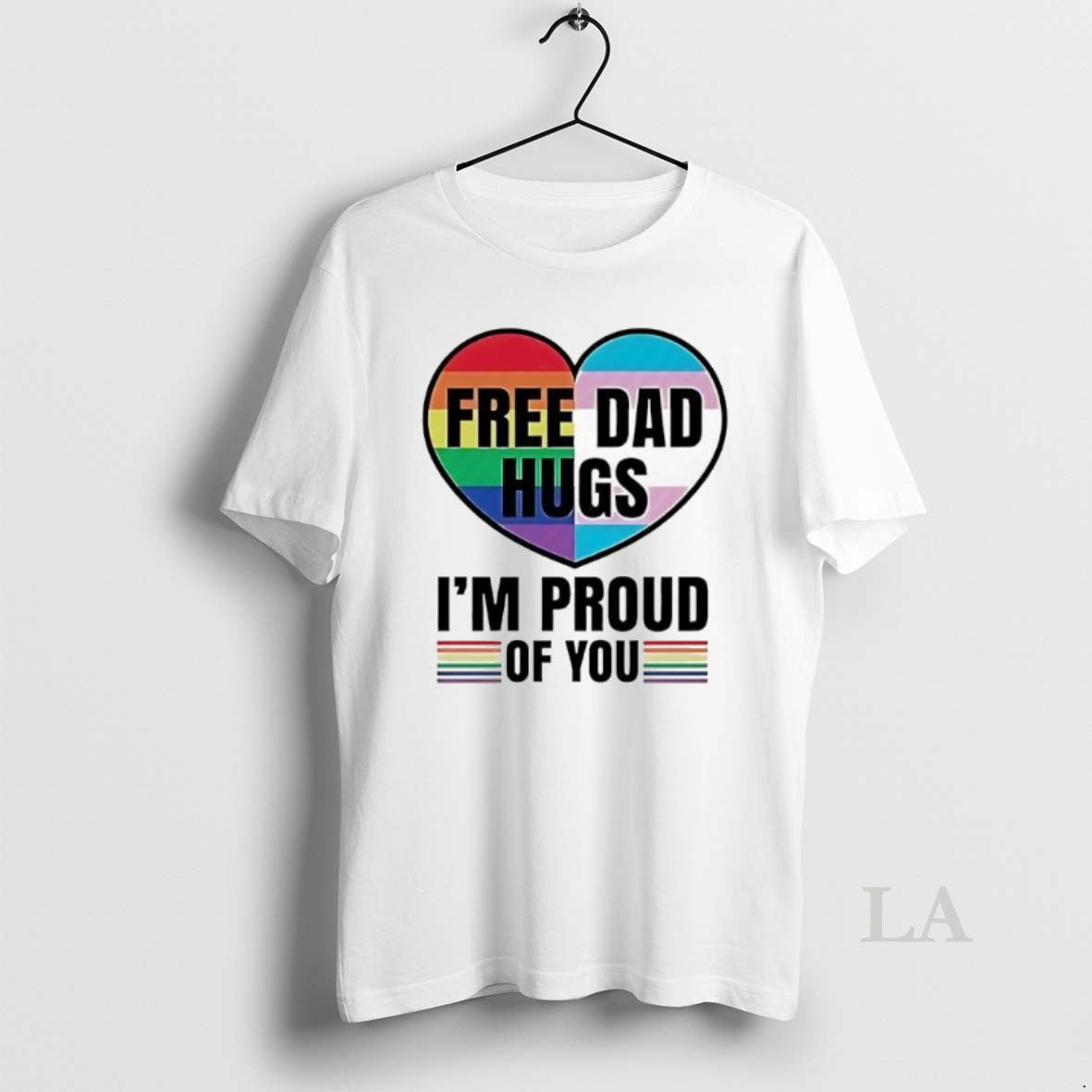 Original Free Dad Hugs Im Proud Of You Pride Lgbt In Heart Shirt Hoodie Sweatshirt | PurePodTees.com